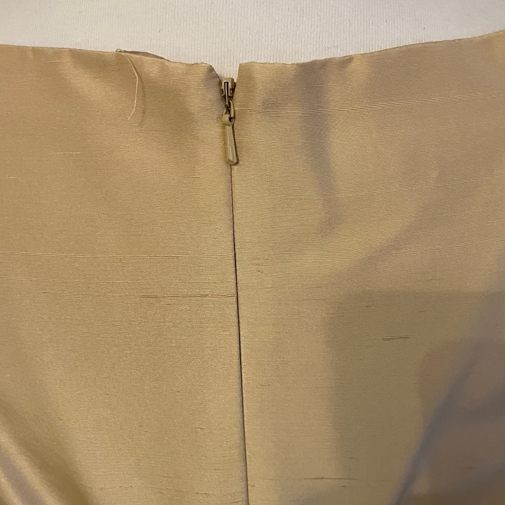 Maggy London Gold and Cream Embroidered Midi Dress - Picture 3 of 5